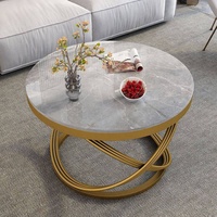 Table basse moderne et élégante à plateau en pierre, nouvelle collection, très vendue, idéale pour salons, tables d'appoint, balcons et tables à thé chaud