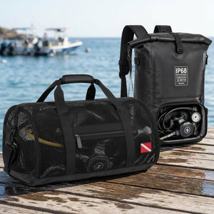 Bolsa de Transporte para Equipo de Deportes Acuáticos Reforzada y Resistente al Agua, Bolsa Sumergible para Aletas de Buceo, Bolsas para Equipo de Buceo 1000D - Product Image 2