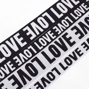 Meetee — bande <span class=keywords><strong>élastique</strong></span> Jacquard en Nylon Imitation EB019, sangles Double face en velours, Type lettres d'amour, bricolage, couture - Product Image 2