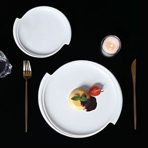 Otros Suministros para Hoteles y Restaurantes, Plato de Cerámica Comercial para Hoteles y Restaurantes, Plato Blanco para Cena al por Mayor para la Industria Hotelera - Product Image 1