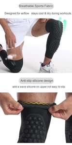 <span class=keywords><strong>Manchon</strong></span> de jambe rembourré avec rembourrage en nid d'abeille pour le cyclisme et le <span class=keywords><strong>VTT</strong></span> - Product Image 3