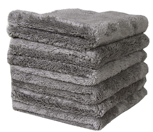 550GSM Infinity Laser Edge Microfibre Coral Velvet Serviette Motif Solide Haute Absorption Essuyage De L'eau Peinture Protection Contre Les Dommages - Product Image 2