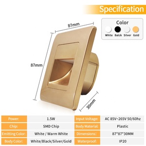 Nueva lámpara con sensor de iluminación para escaleras, lámpara de pared LED empotrada para escaleras, lámpara de pasillo para el hogar, iluminación de pared, luz nocturna - Product Image 3