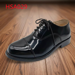 Chaussures habillées pour hommes en cuir pleine fleur ZYF, idéales pour les trajets professionnels, design élégant à double joint, chaussures de bureau noires HSA029 - Product Image 1