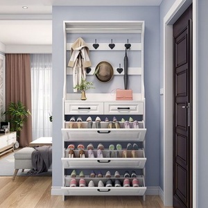 Armoire à <span class=keywords><strong>chaussures</strong></span> blanche multifonctionnelle à prix réduit Meubles de salon à la mode pour hôtel à la maison pour accrocher des vêtements - Product Image 6