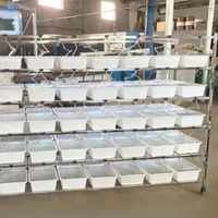 Nouveau rack de cage à souris de type H en acier inoxydable SS304 et en plastique |   Système d'élevage empilable pour souris de laboratoire et hamsters