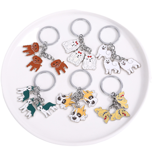 Wholesale Of New American-Style Popular Pet Dog Oil-Dripping Accessories, Keychains, Pendants, Metal Key Chains And Small Gifts - Product Image 1