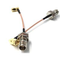 TNC hembra a SMA enchufe macho conector en ángulo con pigtail cable