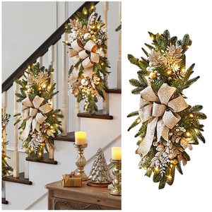 <b>Christmas</b> <b>Stair</b> <b>Garland</b> Wreaths <b>Stair</b> Decoration Ornament <b>Christmas</b> Nordic Home Scene Arrangement <b>Christmas</b> - Product Image 5