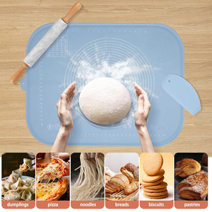 Extra Large Food Grade Non-stick Silicone Baking <b>Mat</b> for <b>Rolling</b> Out Dough and Pastry 40x60cm Eco-Friendly Countertop <b>Mat</b> - Product Image 5