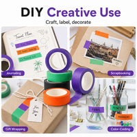 Cinta Adhesiva Decorativa Washi Personalizada al por Mayor para Manualidades y Embalaje de Regalos
