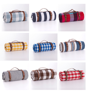En Stock, Tapete de Picnic de Tres Capas, Grueso, Impermeable, con Correa de Cuero Acrílico, Portátil, para Exteriores, <span class=keywords><strong>Parque</strong></span>, Playa - Product Image 5