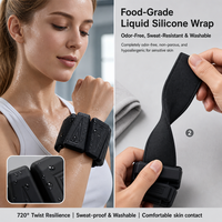 Poids de poignet et de cheville en silicone réglables OEM/ODM, 1,2-2 lb, remplis de sable de fer, bracelet personnalisé avec logo et couleur, unisexe, pour fitness et gym