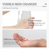 KORMESIC Feuille de collagène au charbon de bambou biologique Masque facial au sel de l'Himalaya Pore Rajeunissant à la lavande Apaisant Éclaircissant