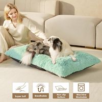 Coussin de couchage rectangulaire doux et moelleux pour animaux de compagnie, coussin épais et chaud pour animaux de compagnie, tapis de sol pour chiens et chats