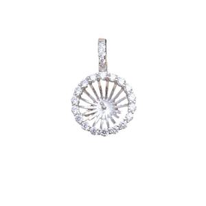 Capuchons de perles en argent pur S925, porte-perles vide, accessoire pour pendentif DIY, pendentif tournesol 81012, boucle universelle 5648 - Product Image 5