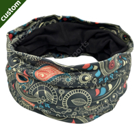 Cache-cou double couche imprimé floral personnalisé, extensible, chaud, thermique, pour le sport, protection visage et oreilles, cache-cou tactique long et épais avec bandes réfléchissantes