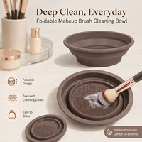 Ensemble de 46 outils de beauté de luxe, grand ensemble de pinceaux de maquillage, éponges de maquillage, pinceaux pour le visage, les yeux, le fard à joues, la poudre, etc.