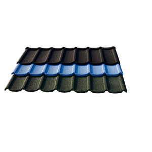 Tejas de techo de acero recubiertas de piedra ligera, accesorios de techo de tejas de Metal resistentes al calor para casa de lujo Temple Villa - Product Image 3