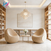 Fauteuil de salon en bois au design moderne - Durable et écologique pour salon, villa et bureau à domicile