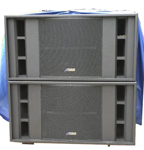 4800w peak power dual 18inches Subwoofer professional PA speaker for rock concert