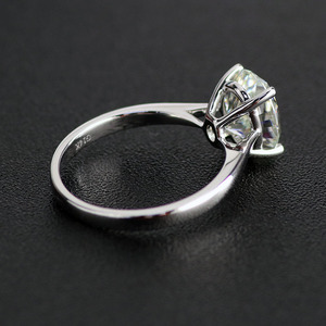 Gioielli provenza 2ct DEF <span class=keywords><strong>Moissanite</strong></span> 4 punte anelli 10k 14k oro 18 carati regalo stile classico per fidanzata moglie - Product Image 5