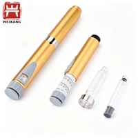 Cartouche en verre jetable de 3 ml avec couvercle en aluminium, flacons stériles assortis pour stylo injecteur d'insuline