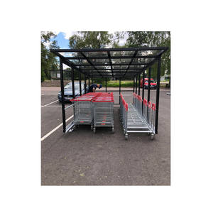<span class=keywords><strong>Abri</strong></span> de stockage personnalisable pour chariots de supermarché, cadre en acier revêtu de PVC, matériau galvanisé, auvent, <span class=keywords><strong>abri</strong></span> d'auto - Product Image 4