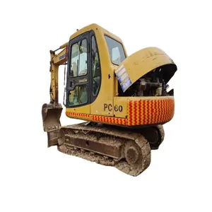 Original de 6 toneladas escavadeira de construção de estradas komatsu pc60 Pequena escavadeira Máquinas multiúso pc55 pc60 pc78