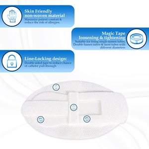Dispositif de stabilisation de cathéter, patchs adhésifs pour tube, bande de fixation, support de pansement, fixation d'infusion, autocollant fixe, accessoires - Product Image 6