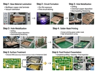 Services de conception et de fabrication de circuits imprimés Sunsoar FR-4 - Dimensions de circuits imprimés personnalisables, finition de surface, épaisseur de 0,2 à 7 mm, 0,2 à 6 OZ