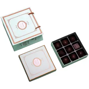 Bella confezione regalo per alimenti al cioccolato delicato, colori e dimensioni personalizzati disponibili, scatole calde di alta qualità