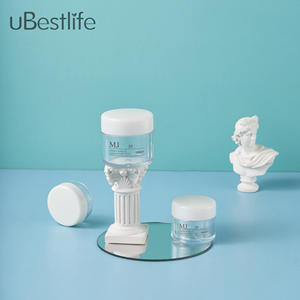 MJ Fabrik preis auf Lager Hautpflege Kunststoff AS Gesichts-und Augen creme leer 10ml 20ml 30ml Glas Custom Clear Verpackungs behälter - Product Image 2