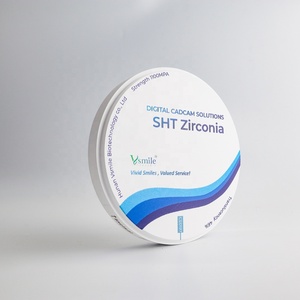 Bloc de zircone dentaire multicouche Super haute translucidité 46% 1100MPA Sht-ml disque de <span class=keywords><strong>bianks</strong></span> de zircone pour couronne/ponts à contour complet - Product Image 4