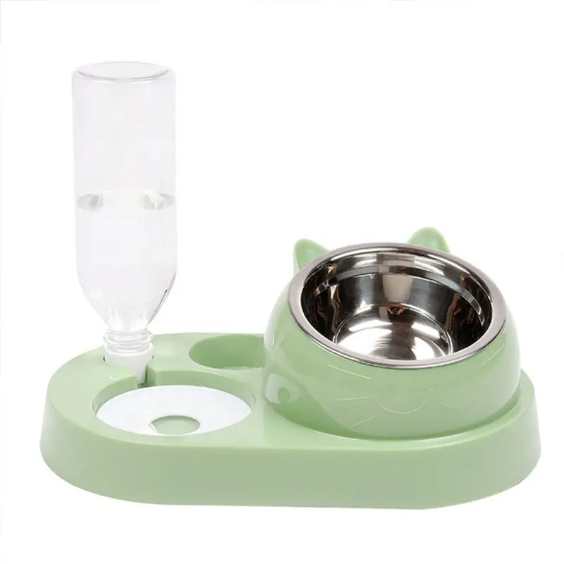 Pet Feeder Kleine und mittlere Hundefutter schale Cat Bowl Automatisches Trinkwasser Double Bowl Feeder Pet Supplies