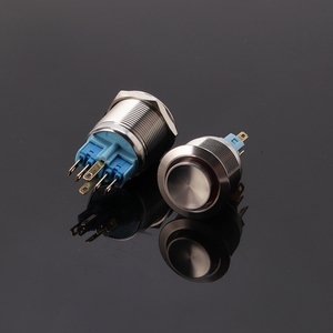 22mm Reset Roter 12V-24V LED-Licht Metall-Drucktastenschalter mit Rotem Kopf - Product Image 6