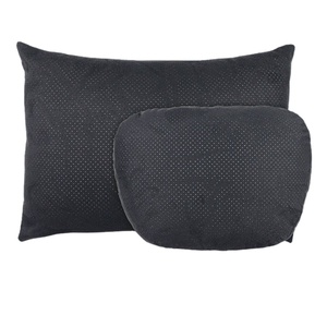 หมอนรองหลังในรถยนต์ HH Maybach <span class=keywords><strong>Tesla</strong></span> <span class=keywords><strong>Model</strong></span> <span class=keywords><strong>3</strong></span> หมอนรองหลังหนังหรูหรา พร้อมเบาะรองหลังเมมโมรี่โฟม นวดคอ สำหรับการเดินทาง - Product Image 1