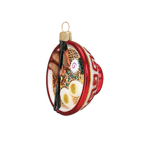 Ornement de Noël en verre personnalisé et <span class=keywords><strong>fait</strong></span> <span class=keywords><strong>maison</strong></span> Nouilles et bols en verre Décorations de figurines chinoises - Product Image 1