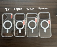 Nouveau étui de téléphone portable de charge sans fil acrylique Transparent pour iPhone 17 série housse de protection transparente Compatible modèle Iphone
