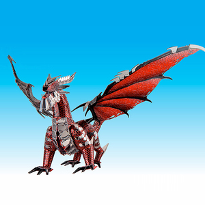 Il Drago Nero 107 Parti 3 Fogli 3D Metallo di Modello di Montaggio di Puzzle di Puzzle Fai da Te Giocattoli Regali per I Bambini - Product Image 5