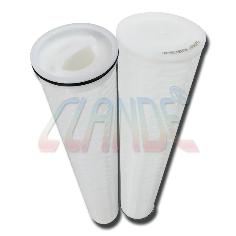 Suitable Activated Carbon/Pp Filter Element High Flow Pleated Filter Cartridge For Ro Water Treatment