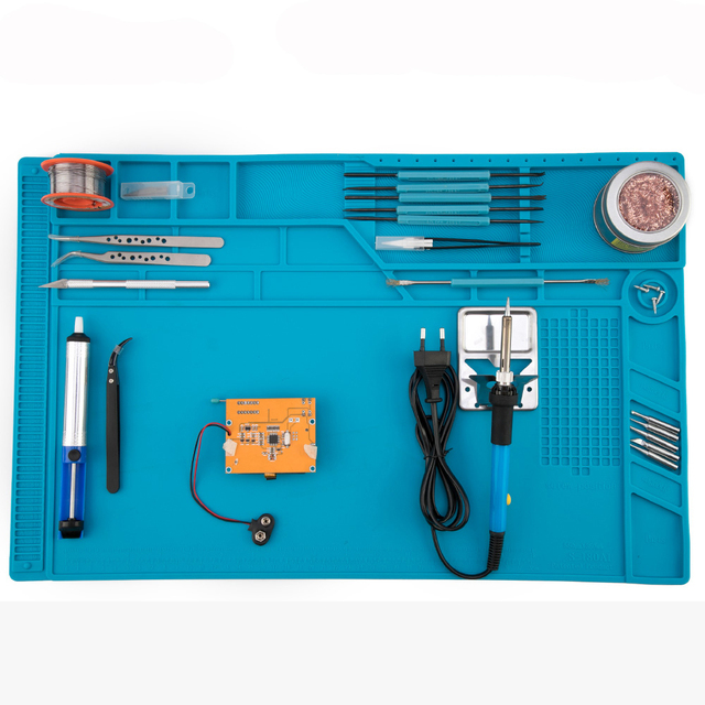 55x35cm BGA Soldering Silicone Mat Platform High Resistance Welding Working Mat Silicone Pad