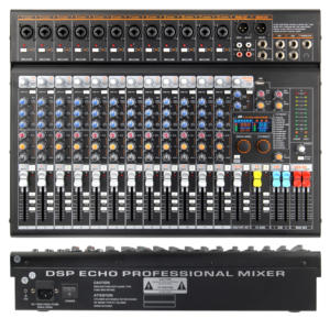 Console <span class=keywords><strong>de</strong></span> <span class=keywords><strong>mixage</strong></span> <span class=keywords><strong>de</strong></span> scène <span class=keywords><strong>de</strong></span> studio <span class=keywords><strong>16</strong></span> canaux avec égaliseur 3 bandes et sweep moyen, processeur multi-effets 24 bits pour église - Product Image 2