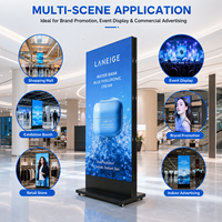 Pantalla LED para Publicidad, Máquina Publicitaria Plegable, Unión sin Costuras, Pantalla Grande Móvil con Unión sin Costuras