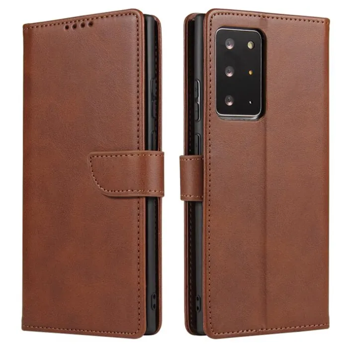 Custodia a portafoglio in pelle di lusso con fessure per carte custodia morbida per telefono opaca per Samsung Galaxy Note 20