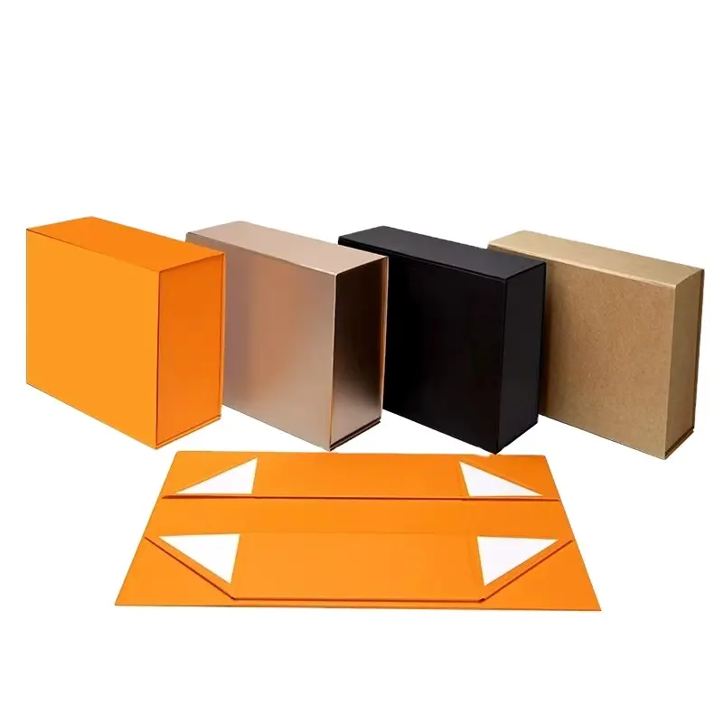 Individuelle magnet magnetische luxuriöse Perücke Verpackung faltbare Papier-Geschenkbox für Parfüm Kleidung duftkerze mit Band