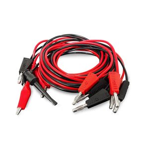 Cleqee 3-Pair Multimeter for Leads Set 4mm Stackable Banana Plug Alligator <b>Clips</b> Mini for <b>Hook</b> <b>Clips</b> Cables Copper Electrical - Product Image 6