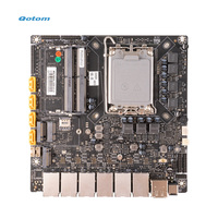Carte mère de jeu pour PC de bureau ITX Qotom avec processeur Alder Lake-S de 12e génération, 2*DDR4, 3*M.2, 4*SATA3.0, 6 ports LAN Gigabit I225-V 2.5