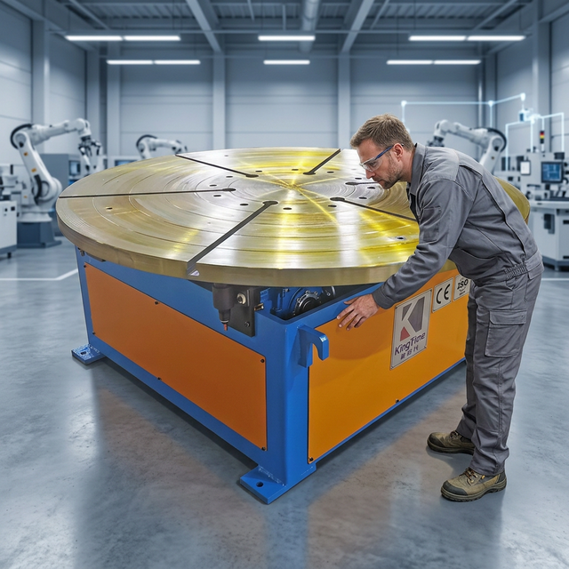 Welding Positioner Price Rotary Table Turntable 100Kg 300Kg Motorized Heavy Duty for Pipe Tank Industrial Workshop China Factory
