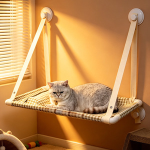 Cat window hammock, wall-mounted suction cup cat bed, hanging bed, high-altitude observation deck, pet cat bed, sleeping and - Product Image 2